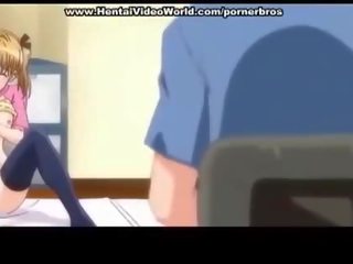 Anime teen mistress initiates fun fuck in bed
